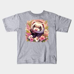 Ferret loving Spring Kids T-Shirt